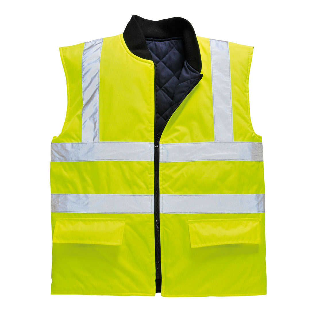 S469 - Gilet imbottito reversibile Hi-Vis
