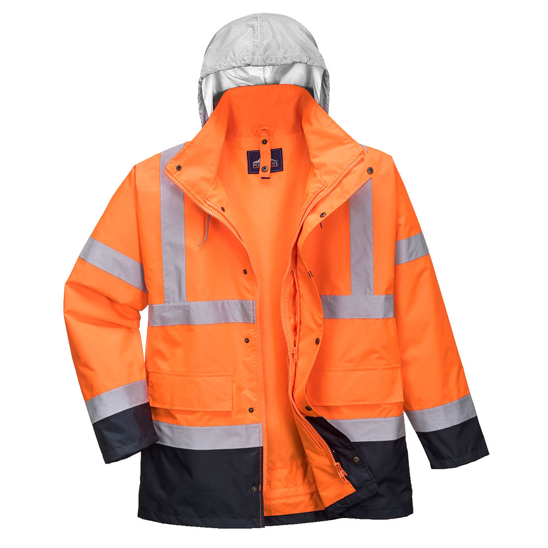 S471 - Giacca Traffic Bicolore 4 in 1 Hi-Vis