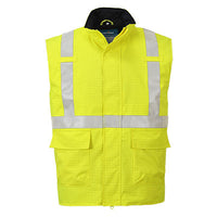 S776 - Gilet Imbottito antistatico FR Bizflame Rain Hi-Vis