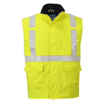 S776 - Gilet Imbottito antistatico FR Bizflame Rain Hi-Vis