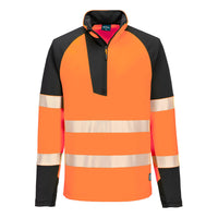T172 - PW3 Felpa Hi-Vis zip 1/4