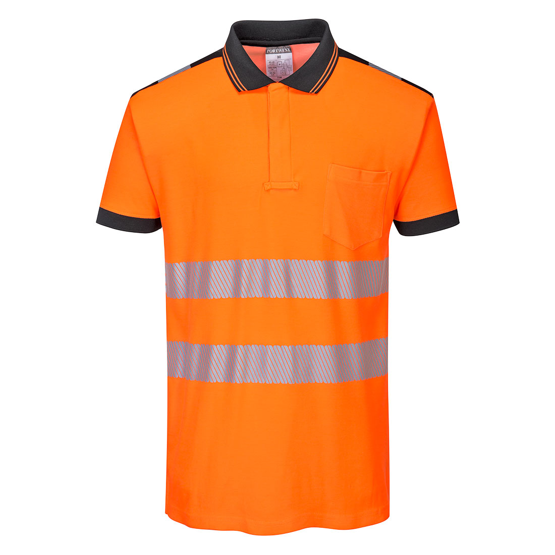 T180 - PW3 Polo manica corta Hi-Vis
