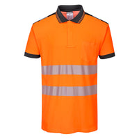 T180 - PW3 Polo manica corta Hi-Vis