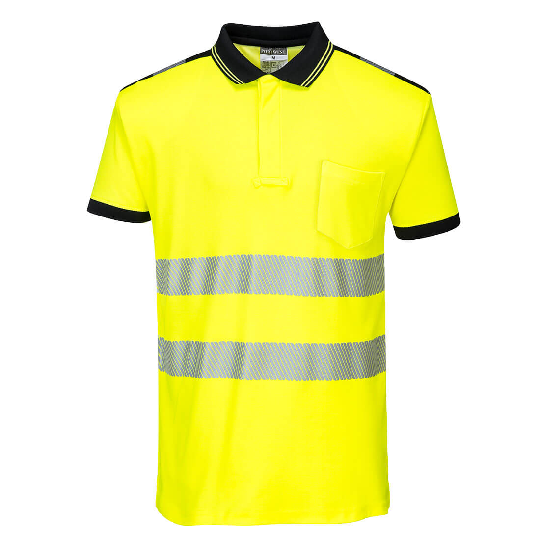 T180 - PW3 Polo manica corta Hi-Vis