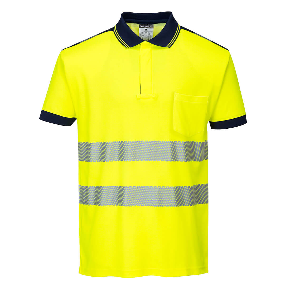 T180 - PW3 Polo manica corta Hi-Vis
