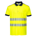 T180 - PW3 Polo manica corta Hi-Vis