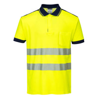 T180 - PW3 Polo manica corta Hi-Vis