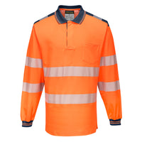 T184 - PW3 Polo manica lunga Hi-Vis