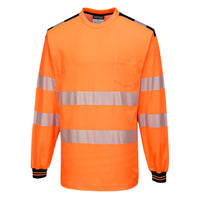 T185 - PW3 T-Shirt manica lunga Hi-Vis